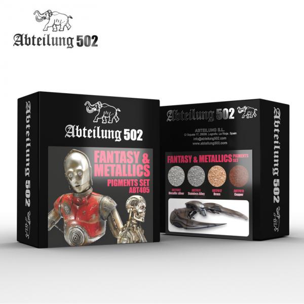 Ak-Interactive: Abteilung 502 Fantasy & Metallics Pigments Set