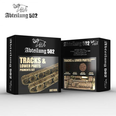 Ak-Interactive: Abteilung 502 Tracks & Lower Parts Pigments Set