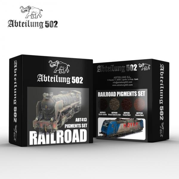 Ak-Interactive: Abteilung 502 Railroad Pigments Set