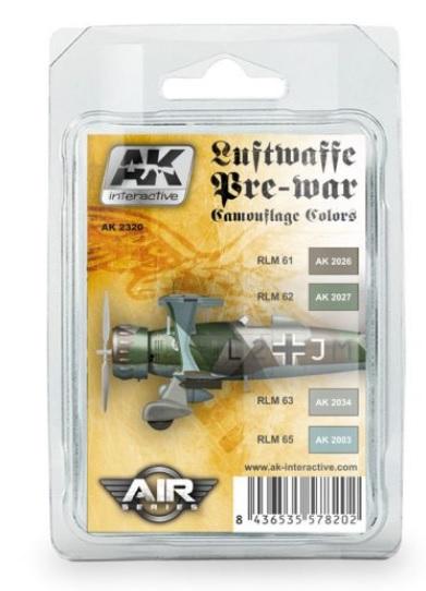Ak-Interactive: Luftwaffe Pre-War Camouflage Colors Set