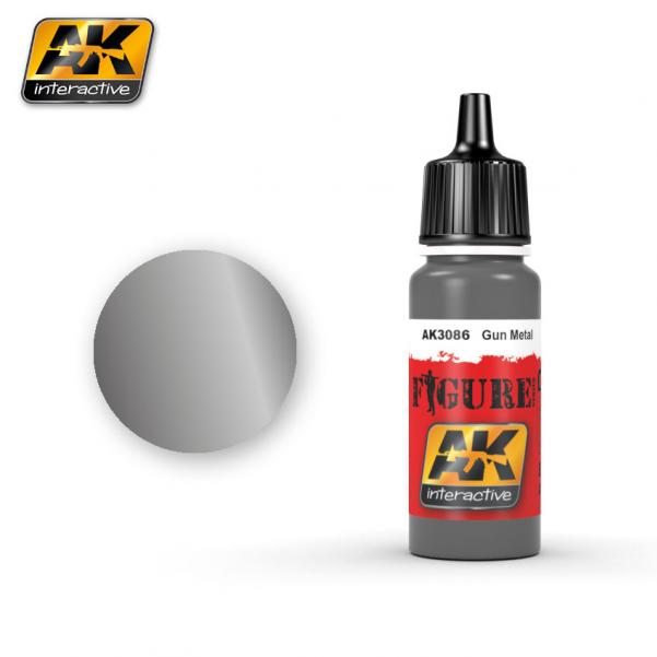 Ak-Interactive: Gun Metal (Figure) Acrylic Paint