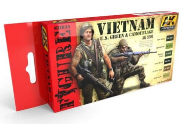 Ak-Interactive: Vietnam U.S. Green & Camouflage Colors Set