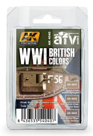 Ak-Interactive: Wwi British Colors (Khaki Brown Modulation Set)