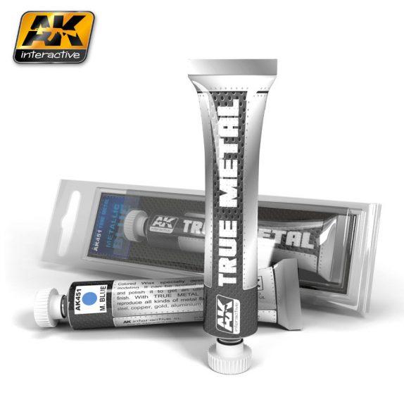 Ak-Interactive: (True Metal Wax-Base) True Metal Metalic Blue