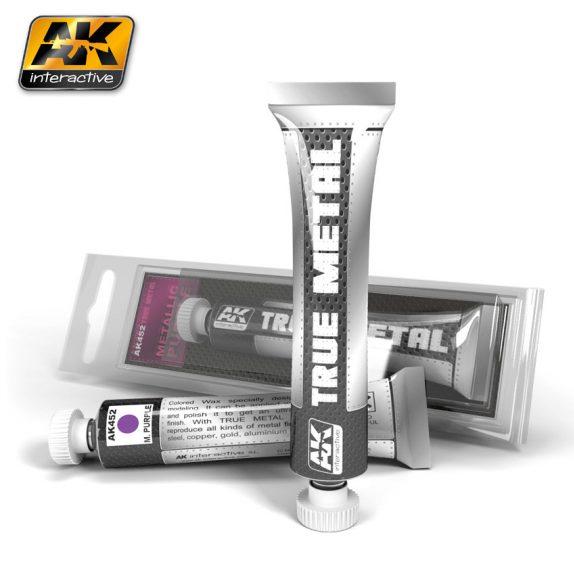 Ak-Interactive: (True Metal Wax-Base) True Metal Metalic Purple