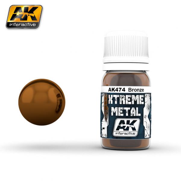 Ak-Interactive: (Metalics) Xtreme Metal Bronze 30Ml