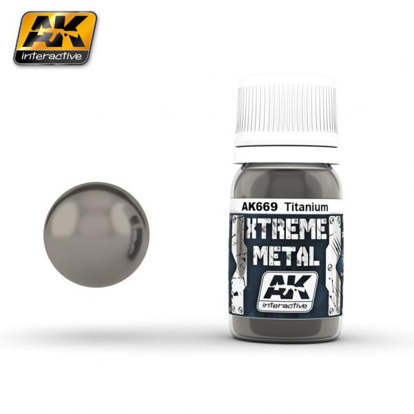 Ak-Interactive: (Metalics) Xtreme Metal Titanium 30Ml