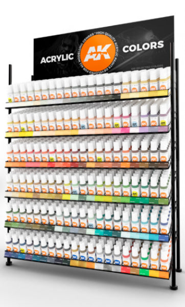 Ak-Interactive: (3Rd Gen) Acrylic 3Rd Gen Sales Counter Rack (120 Colors X 8 Units) [Retail Only
