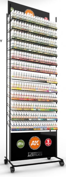 Ak-Interactive: Acrylic 3Rd Generation Full Line Rack (120 + 80 Afv + 40 Figure X 8) [Retail Onl