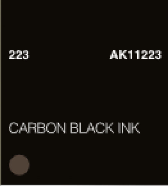 Ak-Interactive: (3Rd Gen) Acrylic - Carbon Black Ink (17Ml)