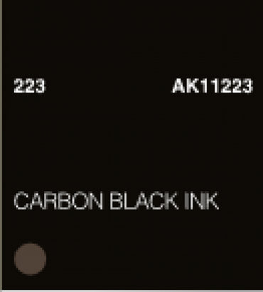 Ak-Interactive: (3Rd Gen) Acrylic - Carbon Black Ink (17Ml)