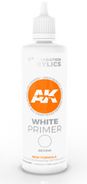 Ak-Interactive: (3Rd Gen) White Primer (100 Ml)