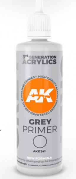 Ak-Interactive: (3Rd Gen) Grey Primer (100 Ml)