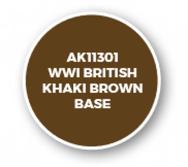 Ak-Interactive: Afv Acrylics (3Rd Gen) - Wwi British Khaki Brown Base