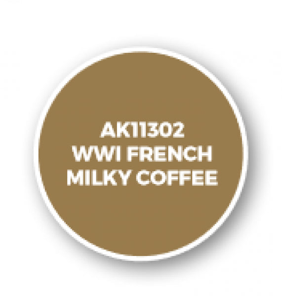Ak-Interactive: Afv Acrylics (3Rd Gen) - Wwi French Milky Coffee