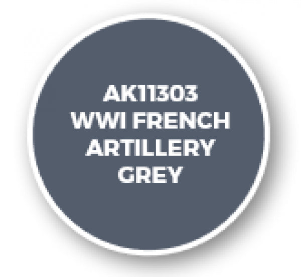 Ak-Interactive: Afv Acrylics (3Rd Gen) - Wwi French Artillery Grey