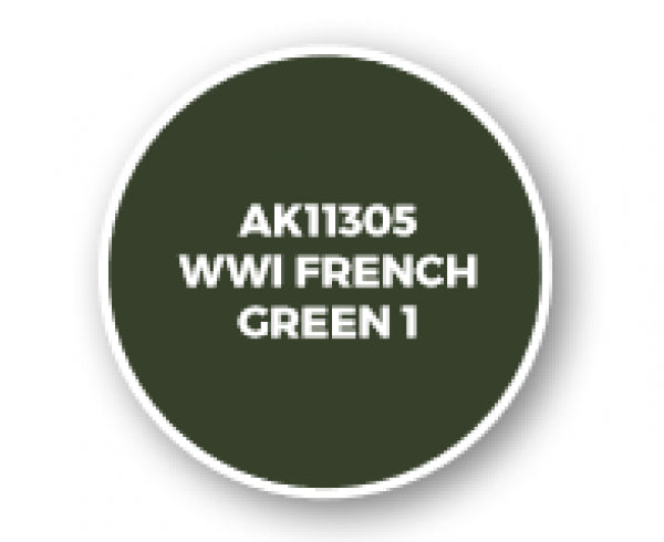 Ak-Interactive: Afv Acrylics (3Rd Gen) - Wwi French Green 1