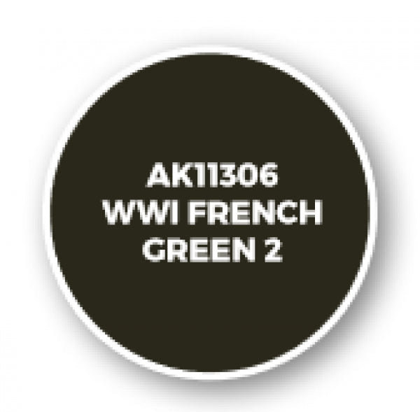 Ak-Interactive: Afv Acrylics (3Rd Gen) - Wwi French Green 2