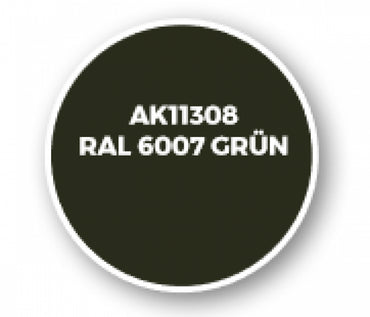 Ak-Interactive: Afv Acrylics (3Rd Gen) - Ral 6007 Grã¼N