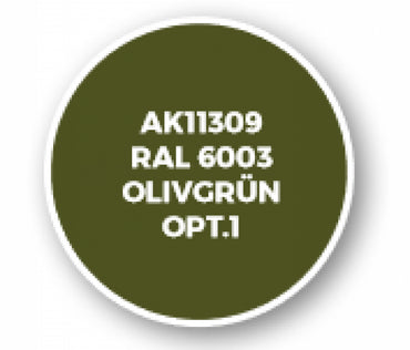 Ak-Interactive: Afv Acrylics (3Rd Gen) - Ral 6003 Olivgrã¼N Opt.1