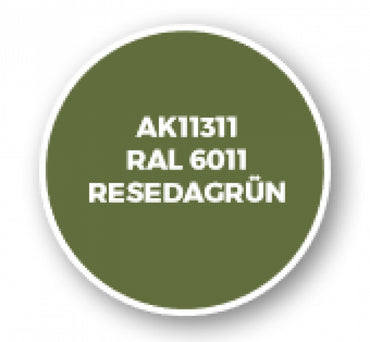 Ak-Interactive: Afv Acrylics (3Rd Gen) - Ral 6011 Resedagrã¼N