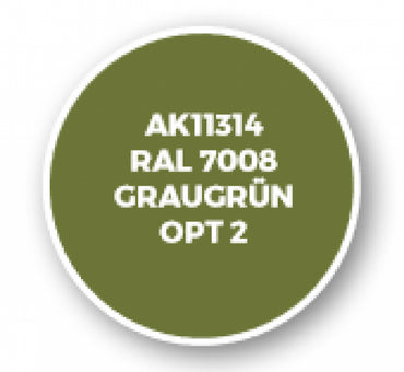 Ak-Interactive: Afv Acrylics (3Rd Gen) - Ral 7008 Graugrã¼N Opt 2