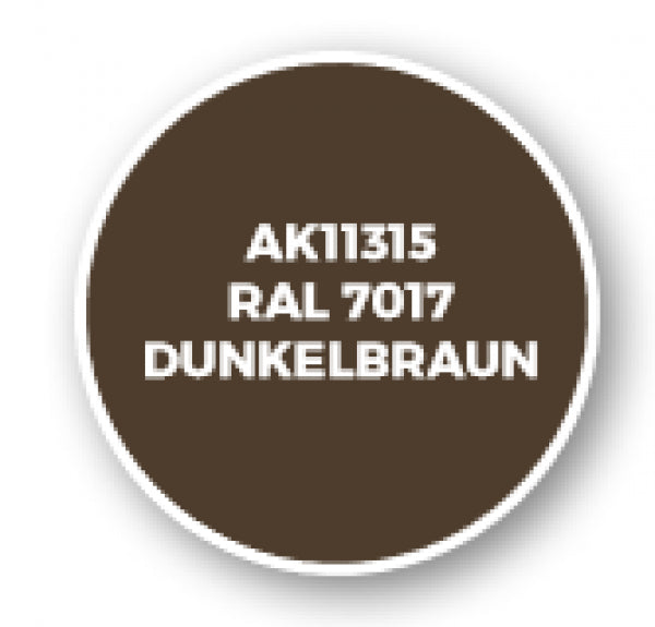 Ak-Interactive: Afv Acrylics (3Rd Gen) - Ral 7017 Dunkelbraun