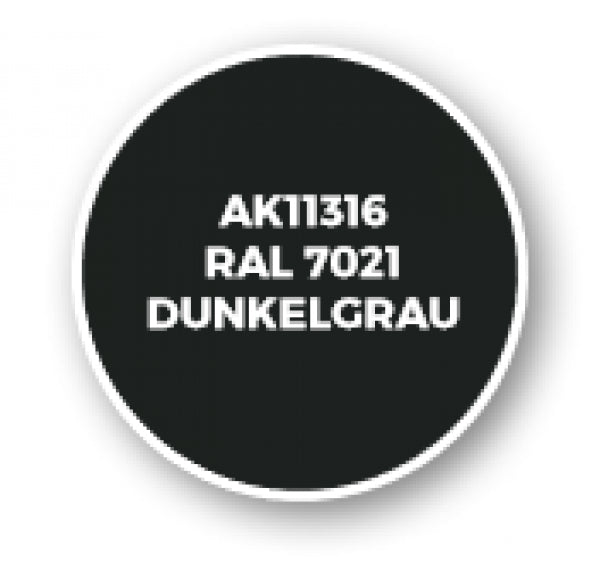 Ak-Interactive: Afv Acrylics (3Rd Gen) - Ral 7021 Dunkelgrau
