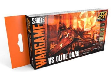 Ak-Interactive: Us Olive Drab Colors Set