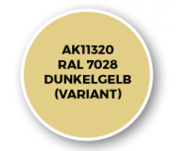 Ak-Interactive: Afv Acrylics (3Rd Gen) - Ral 7028 Dunkelgelb (Variant)