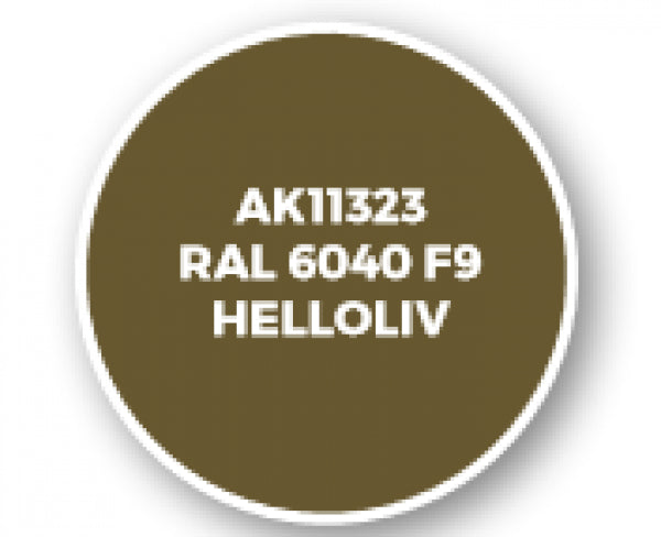 Ak-Interactive: Afv Acrylics (3Rd Gen) - Ral 6040 F9 Helloliv