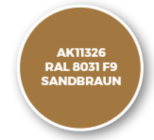 Ak-Interactive: Afv Acrylics (3Rd Gen) - Ral 8031 F9 Sandbraun