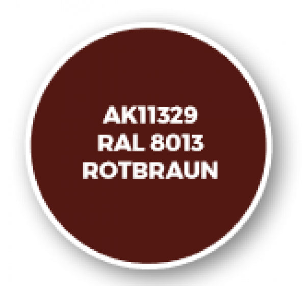 Ak-Interactive: Afv Acrylics (3Rd Gen) - Ral 8013 Rotbraun