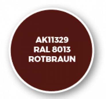 Ak-Interactive: Afv Acrylics (3Rd Gen) - Ral 8013 Rotbraun