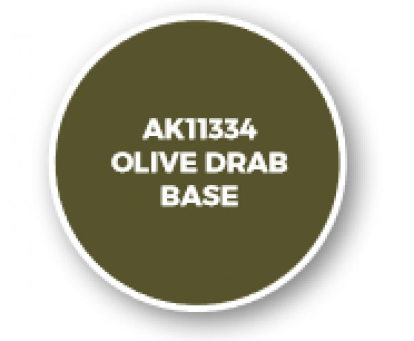 Ak-Interactive: Afv Acrylics (3Rd Gen) - Olive Drab Base