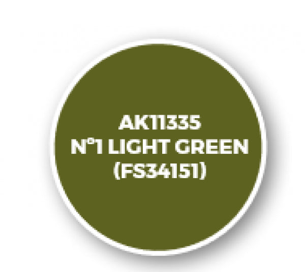 Ak-Interactive: Afv Acrylics (3Rd Gen) - Nâº1 Light Green (Fs34151)