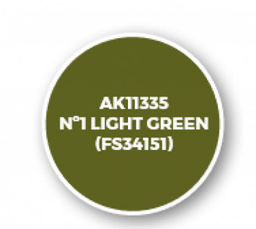 Ak-Interactive: Afv Acrylics (3Rd Gen) - Nâº1 Light Green (Fs34151)