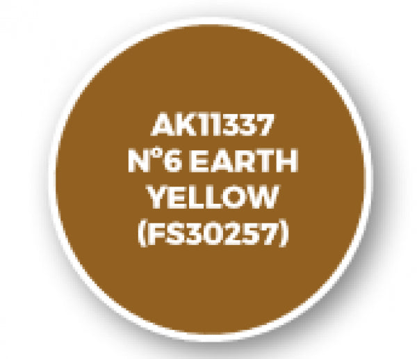 Ak-Interactive: Afv Acrylics (3Rd Gen) - Nâº6 Earth Yellow (Fs30257)