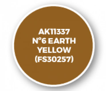 Ak-Interactive: Afv Acrylics (3Rd Gen) - Nâº6 Earth Yellow (Fs30257)