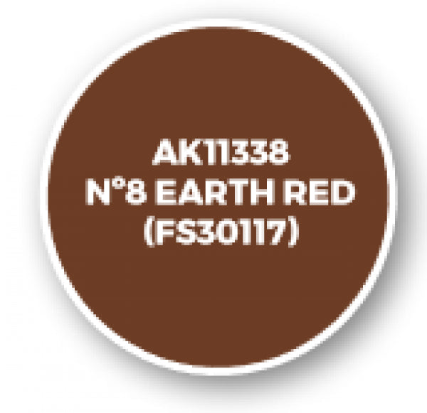 Ak-Interactive: Afv Acrylics (3Rd Gen) - Nâº8 Earth Red (Fs30117)