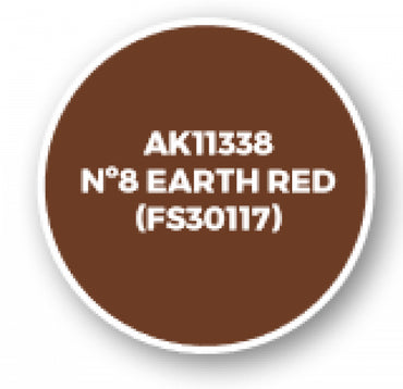 Ak-Interactive: Afv Acrylics (3Rd Gen) - Nâº8 Earth Red (Fs30117)