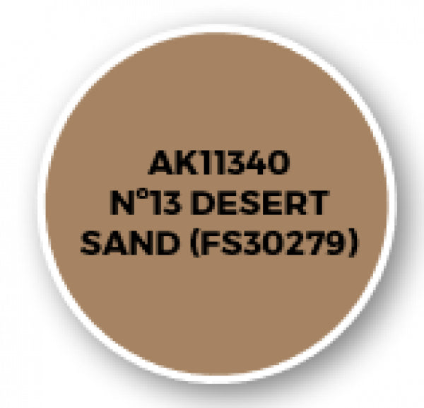 Ak-Interactive: Afv Acrylics (3Rd Gen) - Nâº13 Desert Sand (Fs30279)