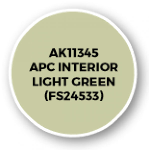 Ak-Interactive: Afv Acrylics (3Rd Gen) - Apc Interior Light Green (Fs24533)