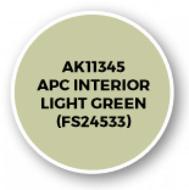 Ak-Interactive: Afv Acrylics (3Rd Gen) - Apc Interior Light Green (Fs24533)