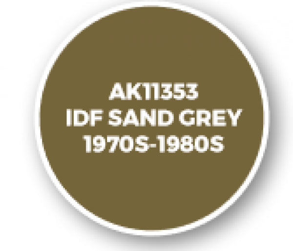 Ak-Interactive: Afv Acrylics (3Rd Gen) - Idf Sand Grey 1970S-1980S