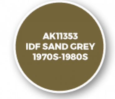 Ak-Interactive: Afv Acrylics (3Rd Gen) - Idf Sand Grey 1970S-1980S