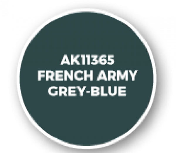 Ak-Interactive: Afv Acrylics (3Rd Gen) - French Army Grey-Blue