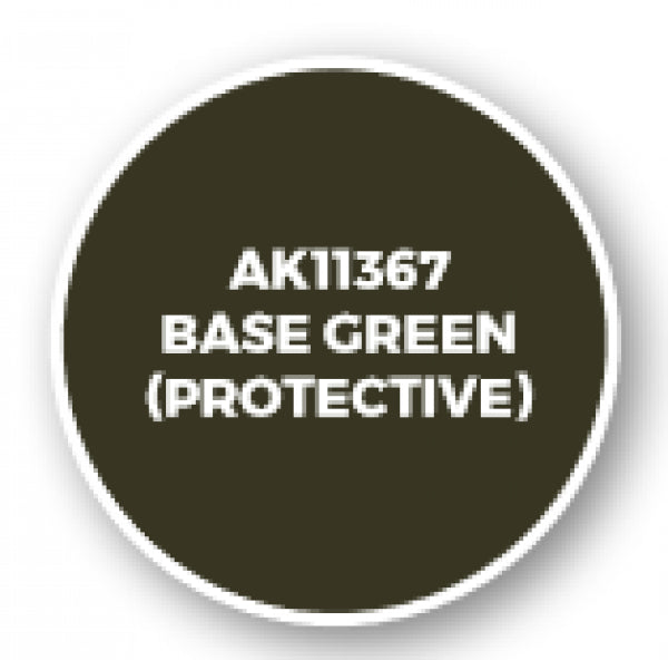 Ak-Interactive: Afv Acrylics (3Rd Gen) - Base Green (Protective)