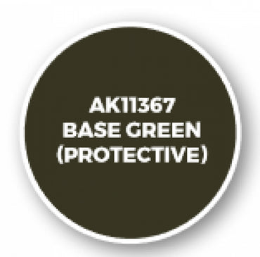 Ak-Interactive: Afv Acrylics (3Rd Gen) - Base Green (Protective)