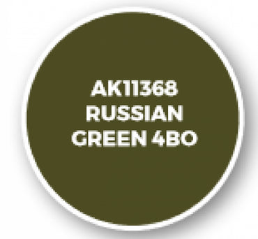 Ak-Interactive: Afv Acrylics (3Rd Gen) - Russian Green 4Bo